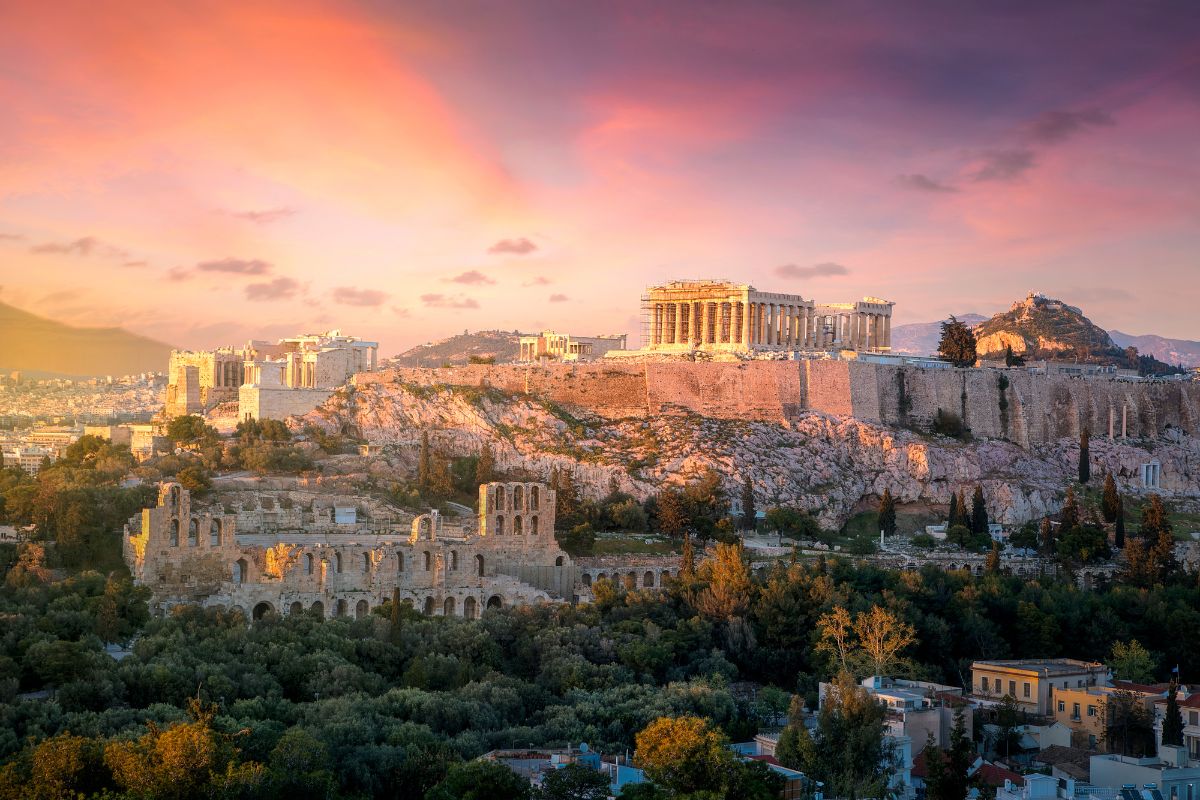 Acropoli di Atene con il Partenone, patrimonio UNESCO