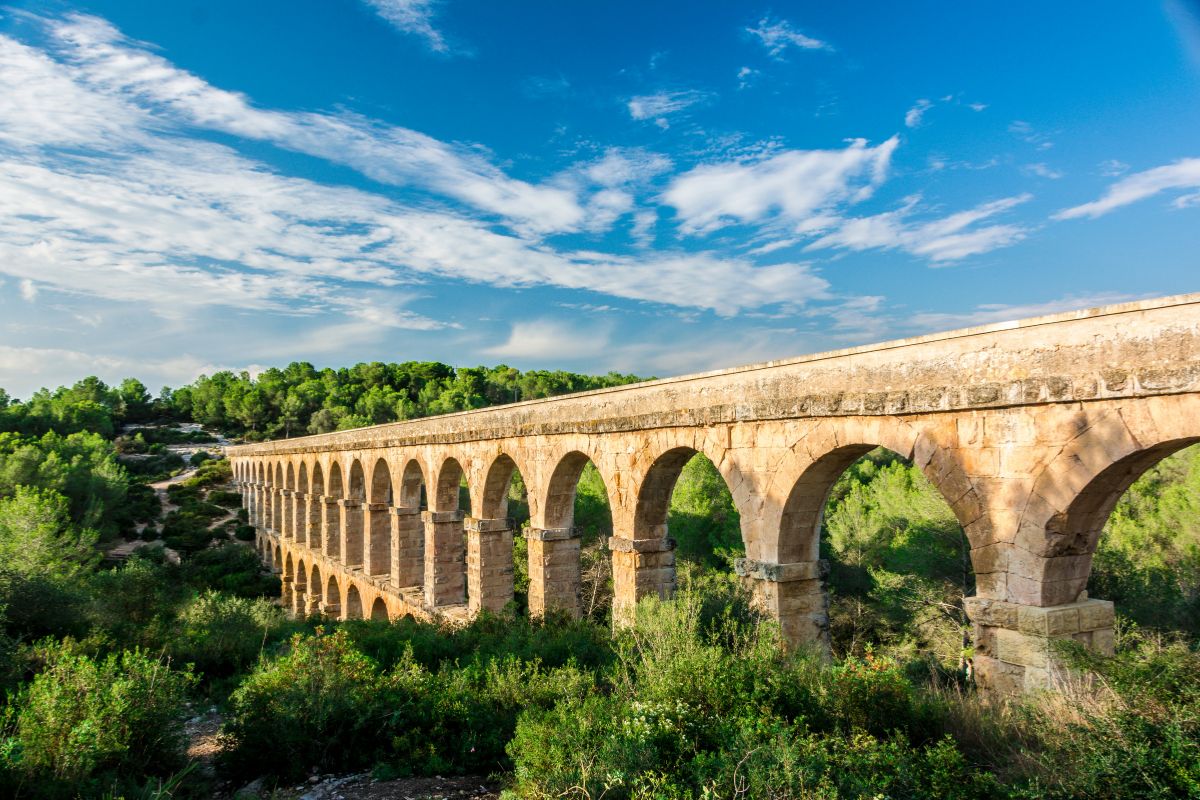 Acquedotto delle Ferreres a Tarragona, Pont del Diable, arcate romane