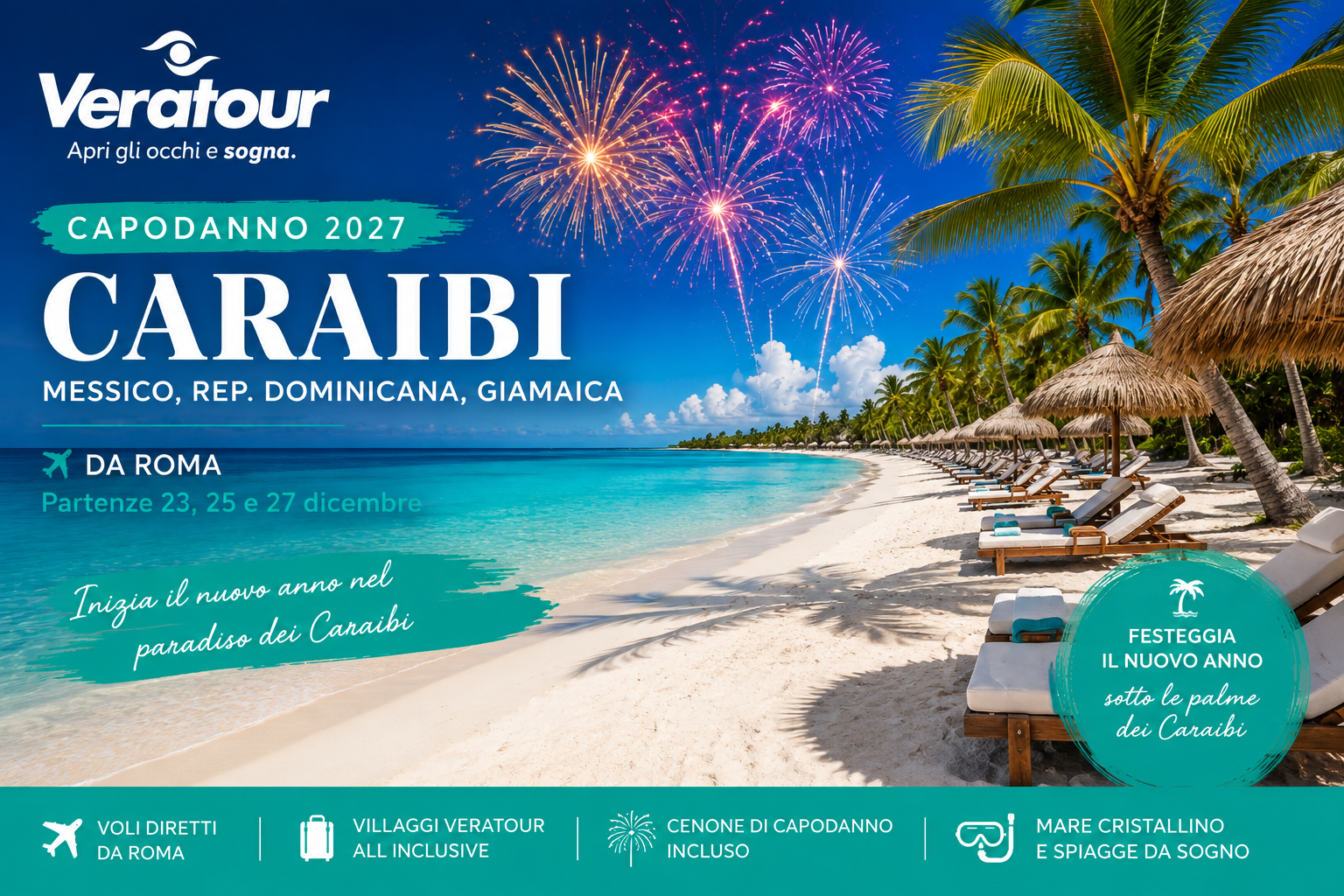 Offerte Natale e Capodanno ai Caraibi: Villaggi Veratour All Inclusive