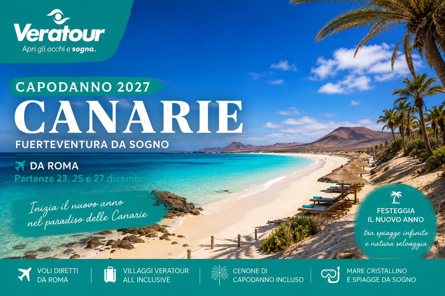Offerte Natale e Capodanno alle Canarie: Villaggi Veratour