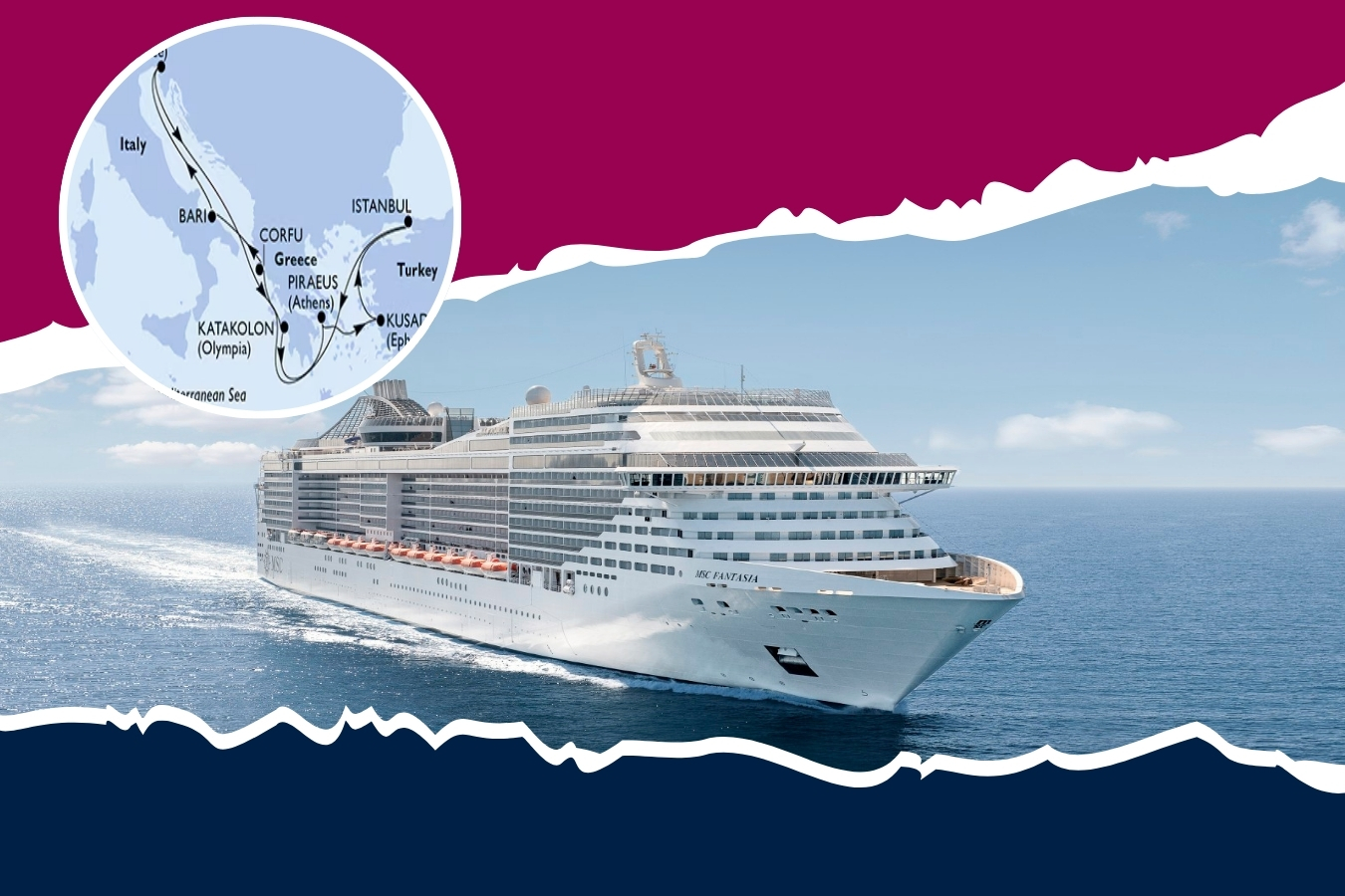 Msc Splendida - Crociera Mediterraneo Orientale da Bari - Offerta Last Minute Msc Crociere 2024