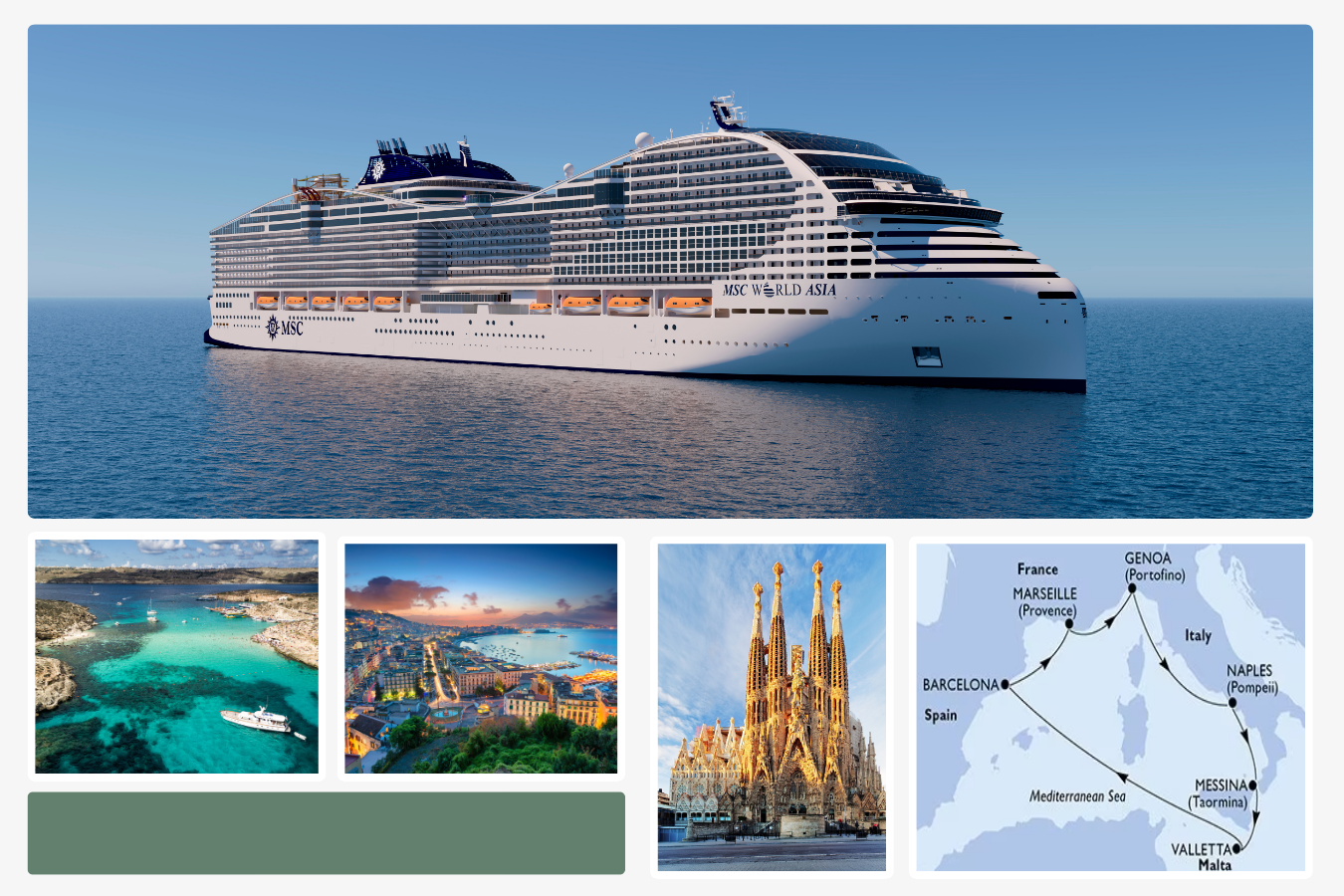 Offerta Crociere Mediterraneo Estate 2027 con MSC World Asia – Partenza da Messina