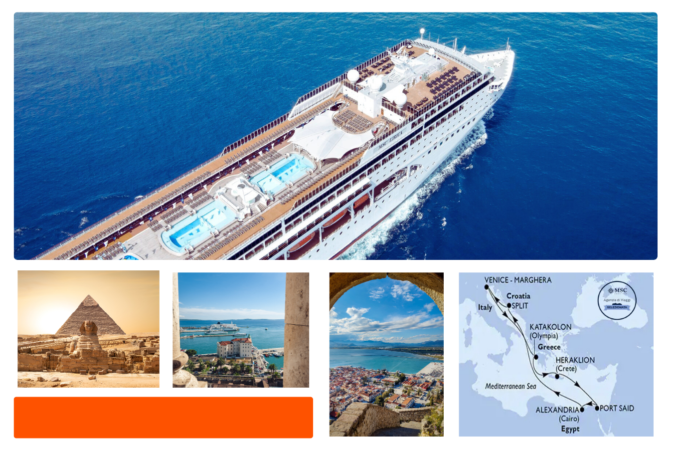 Offerta Crociera MSC Lirica da Venezia Egitto 10 Notti, Ponte Immacolata