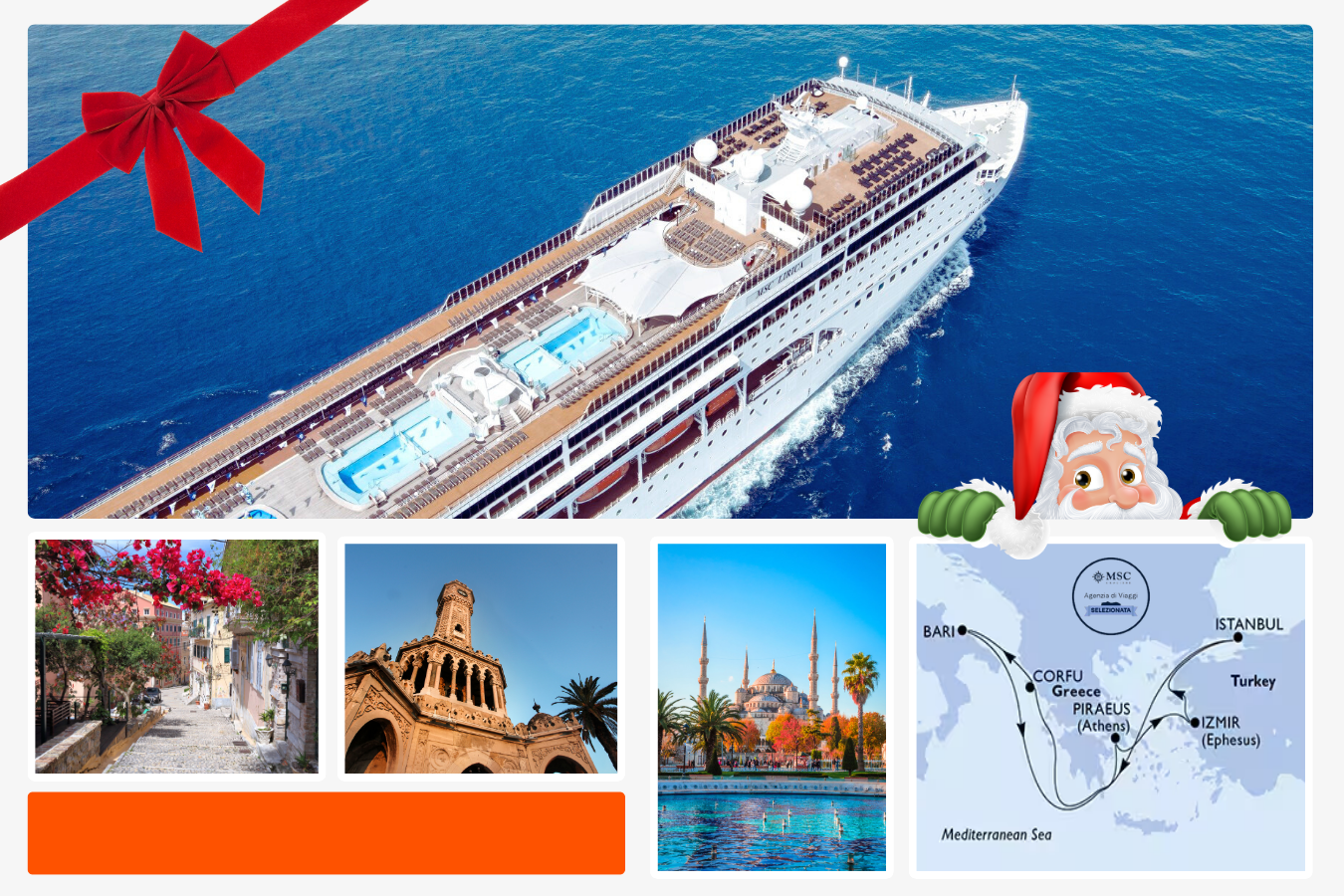 Offerta Natale, Capodanno ed Epifania in crociera con MSC Lirica da Bari: offerte esclusive Wow Viaggi