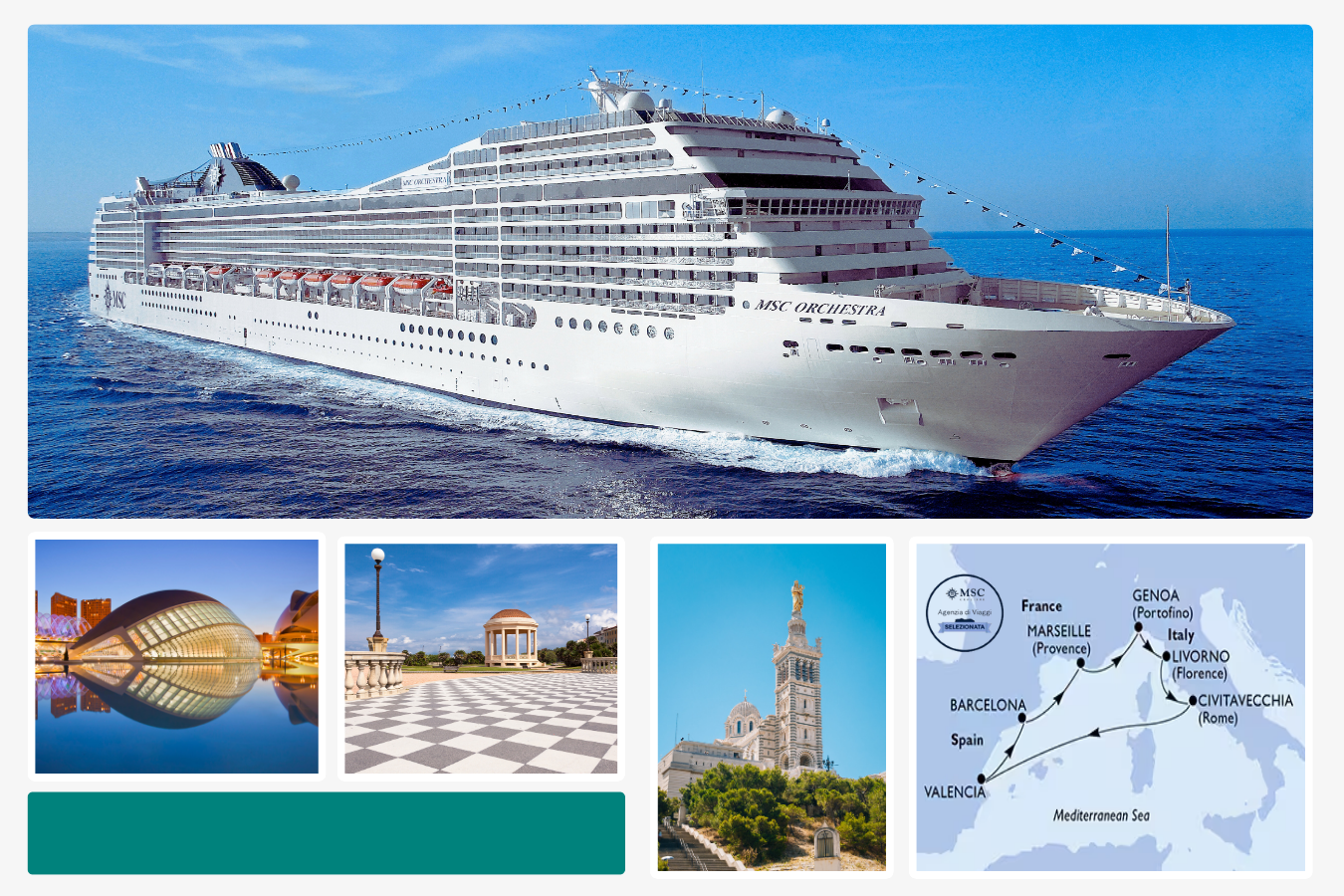 Offerta Vivi l’inverno 2025/26 sul Mediterraneo: Crociera MSC Orchestra da Livorno