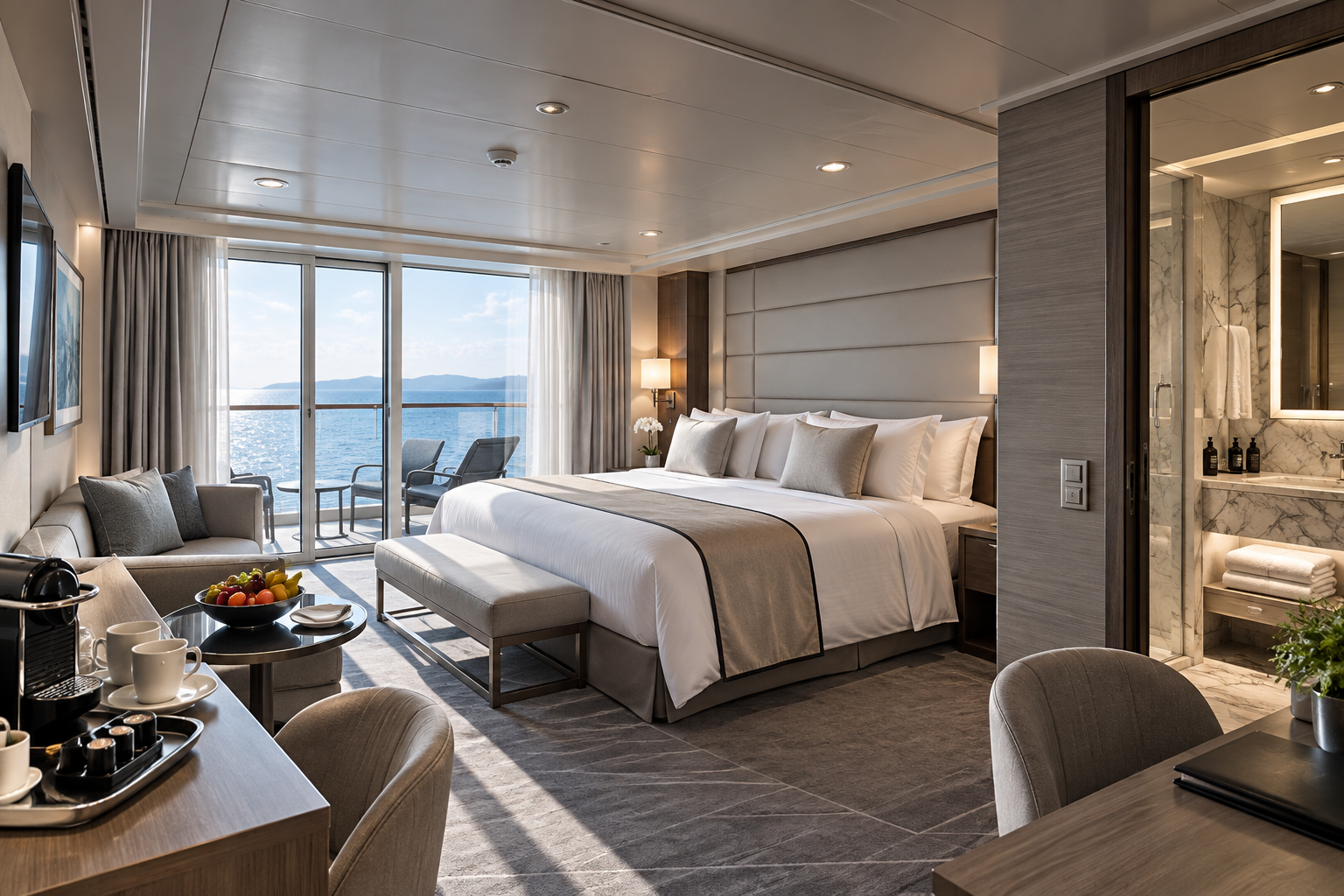 Suite MSC Yacht Club con vista mare e balcone privato